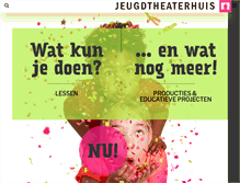 Tablet Screenshot of jeugdtheaterhuis.nl